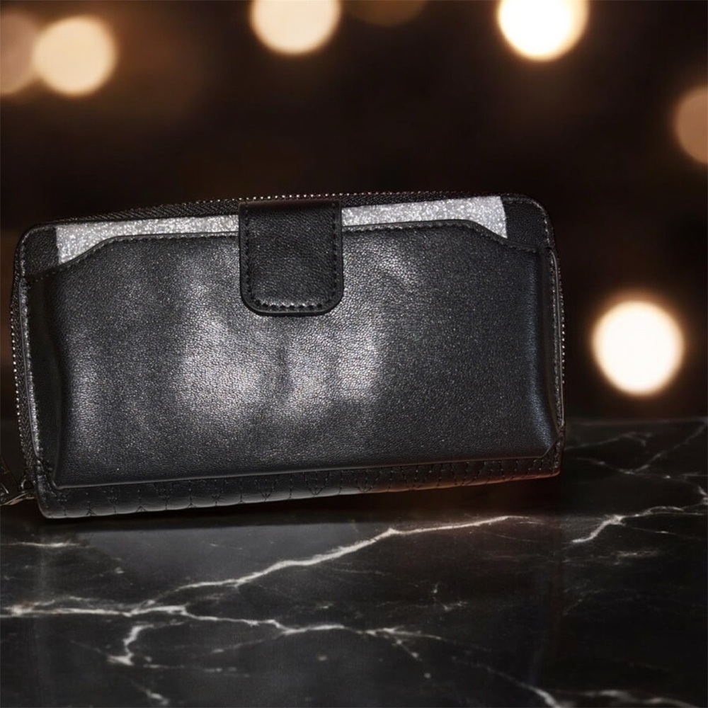 Badgley Mischka Black Wallet with Phone Holder New with Tag - Picture 3 of 4